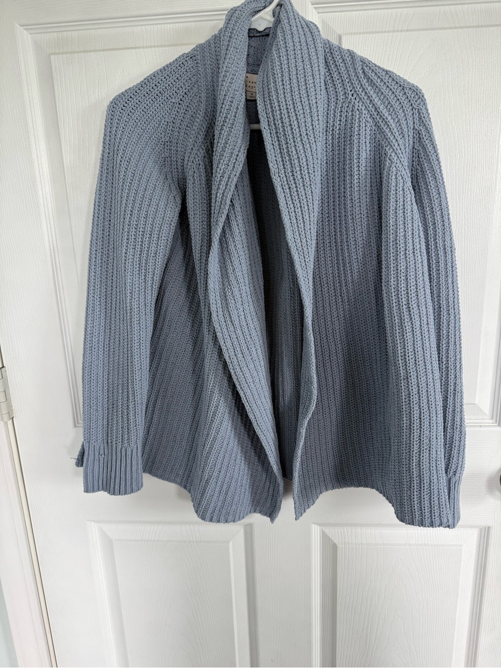 a new day Pale Blue Ribbed Knit Cardigan